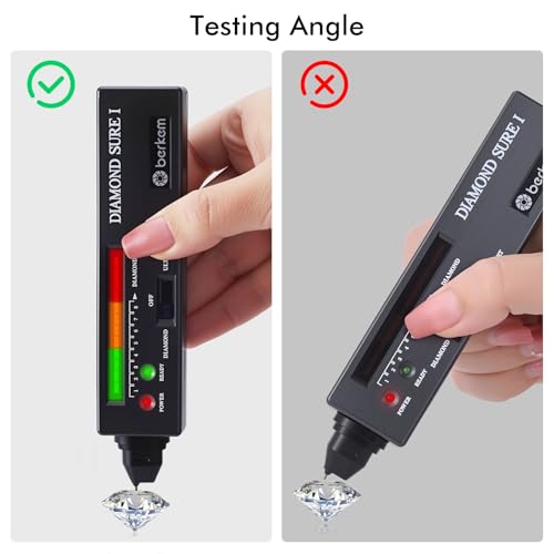Image of Valkynos Professional Diamond Tester Pen with 365nm UV Light & Thermal Sensor - Fast 0.5s Detection, Portable Gem Checker for Novice & Experts - Battery Included