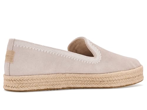Image of TOMS Women's Carolina Slip-on Espadrille, Leather Upper