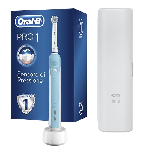 Spazzolino Elettrico Ricaricabile Oral-B Pro 1 - 750 Di Braun, 1 Testina, 1 Custodia Da Viaggio In...