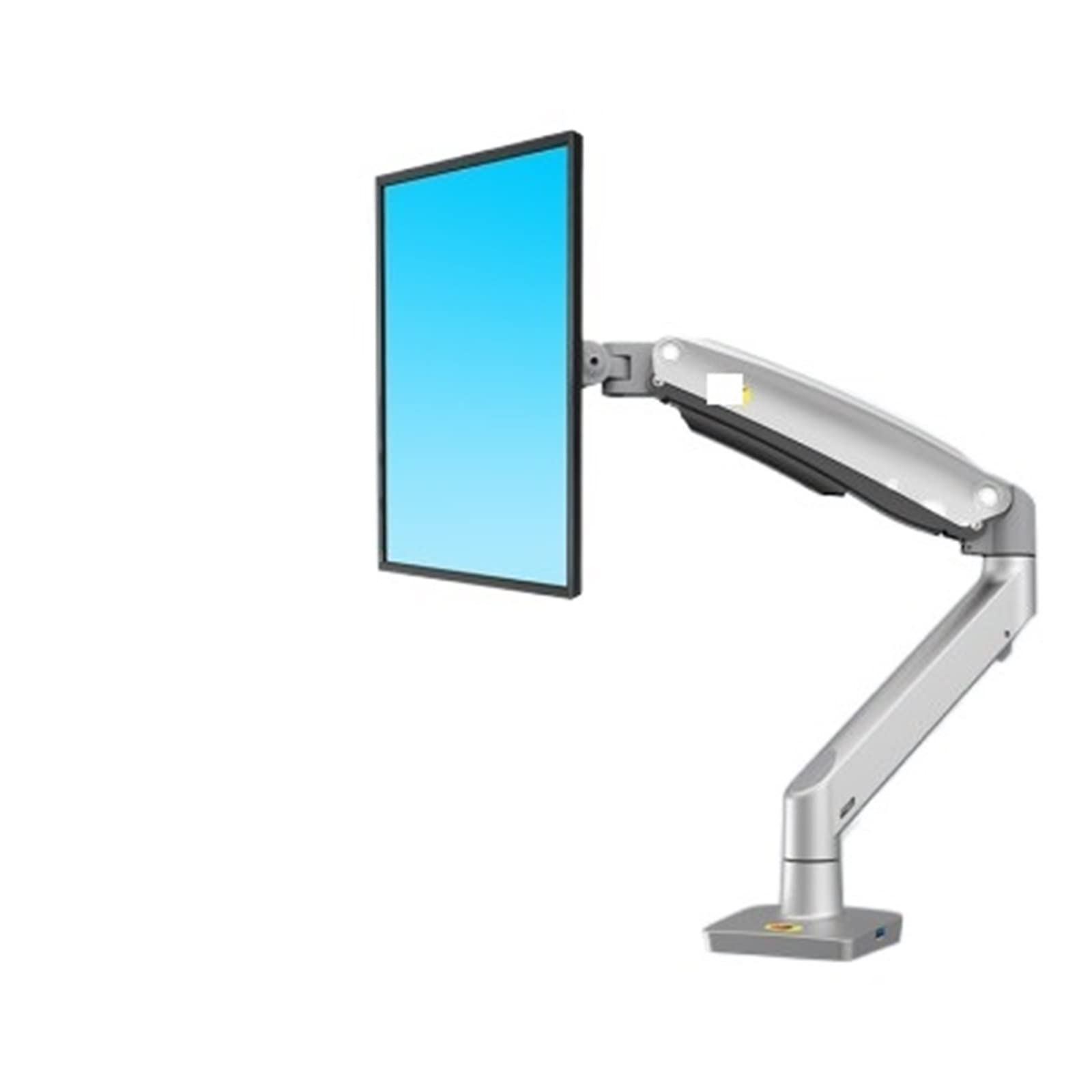Brazo de monitor articulado F100A con rotación 360 y puertos USB para pantallas grandes