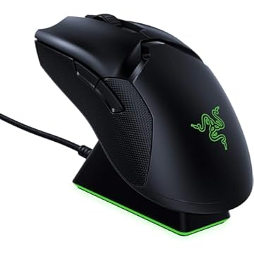Razer Viper Ultimate com base de carregamento – Mouse ambidestro para jogos Esports alimentado por tecnologia sem fio HyperSpeed (Focus+ sensor óptico de 20K, leve 74 g, croma RGB) preto