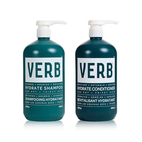 VERB Hydrate Shampoo + Conditioner Duo, 32 oz | Rich Moisture for Dry Hair