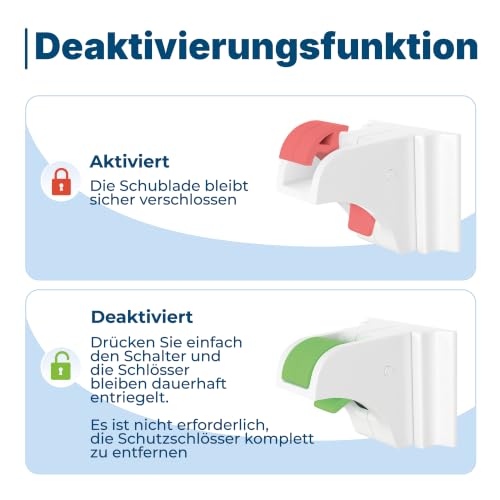 Hoffenbach Magnetische Kindersicherung 30 Schlösser + 6 Schlüssel – Schranksicherung & Schubladensicherung ohne Bohren… – Ansicht 5