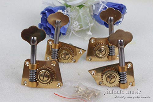 Yinfente 4/4 Cello Peg Full Size Cello Parts Metal Body Machine head String Winder DIY Cello