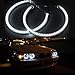 MASO 12V 4*Light Rings Rubber Sleeve Angel Eyes Light,Set For BMVV E36 E38 E39 E46 White Car Headlight Rings,CCFL Ring LED DRL