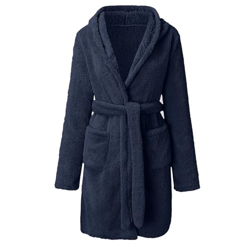 Albornoces ligeros para hombre, cálidos y acogedores, de secado rápido, suaves y absorbentes, albornoces de rizo para sauna, para novia, boda, fiesta, bata de casa, ropa de dormir con bolsillos, bata