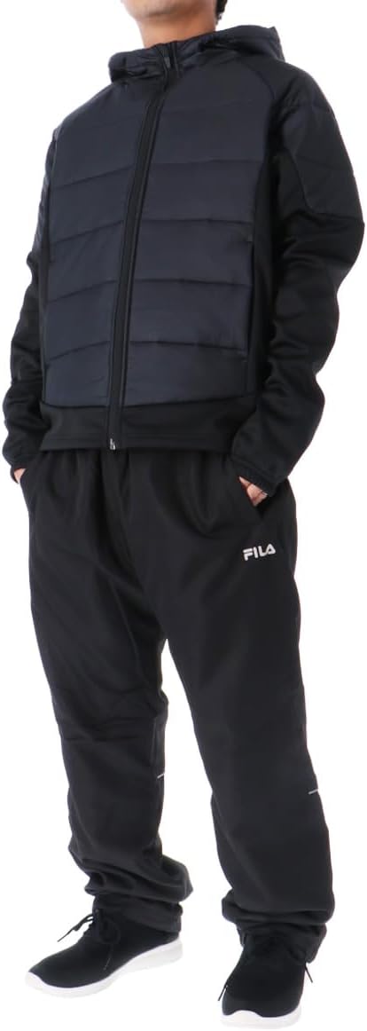 FILA フィラ ブラック メンズ ズボン FILA ストレッチジャージパンツ M