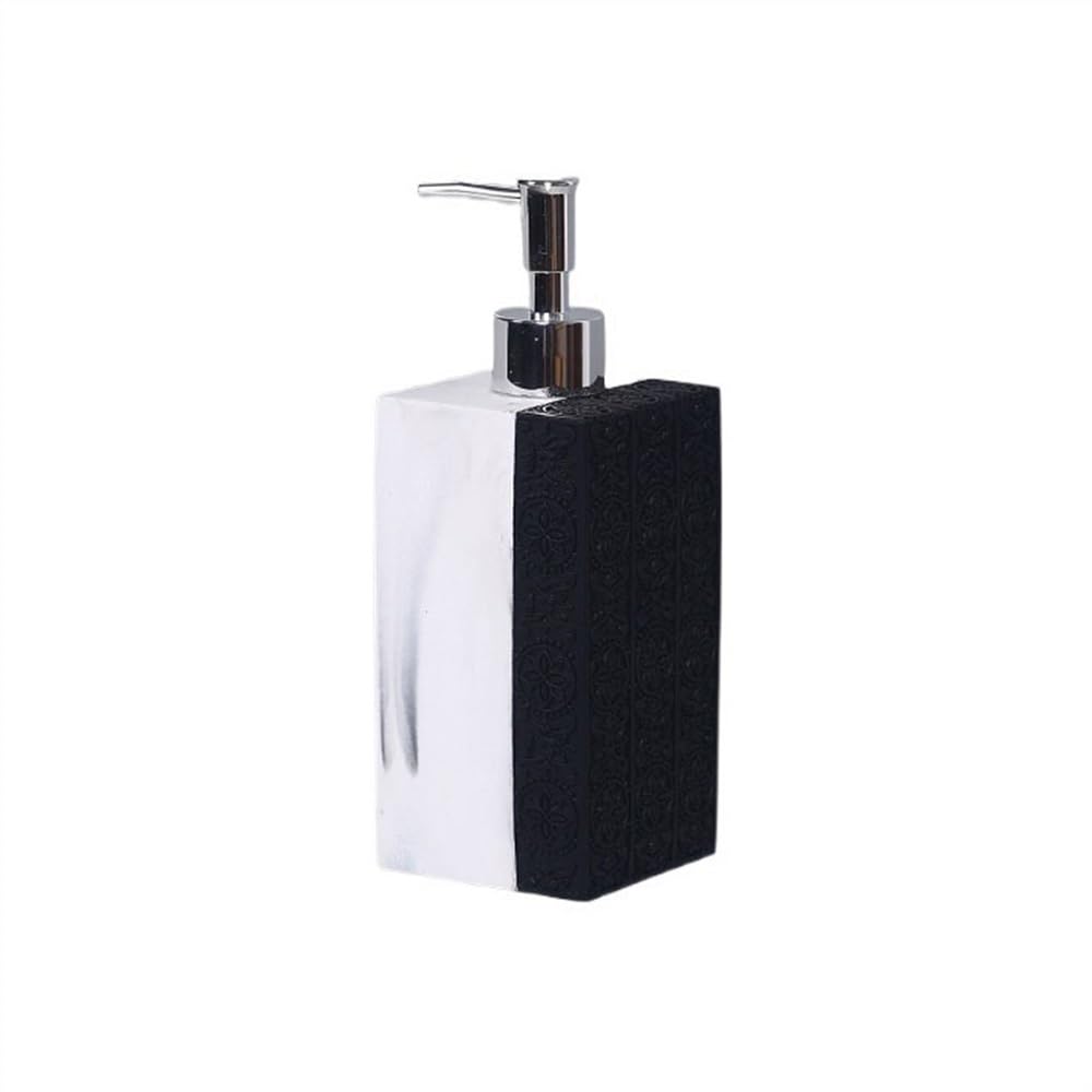 Cyairong-22 Black Soap Dispenser High-Grade Lotion Dispenser Bottle Press Shampoo Body Wash Empty Soap(Black)