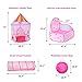 LOJETON 3pc Princess Fairy Tale Kids Play Tent, Oval Crawl Tunnel, Ball Pit for Toddlers, Indoor Outdoor Playhouse Castle Toys, Baby Boys Girls for 3 4 5 6 7 Years Old (Balls Not Included)