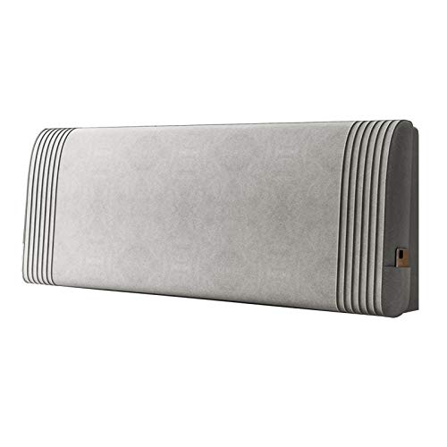 LIANGJUN Headboard Bed backrest Cushion, Large Backrest Reading Pillow, Head Anti-Collision Upholstered, Home Bed Decoration for Hotel Bedroom, Washable Cover, 6 Colors