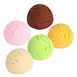 ibasenice 5 Stück Eismodell Für Geschäfte Simuliertes Schokolade Künstliche Nahrung Nachtisch Essbar Creme Kuchen Dessert-Shop-Ornament Gefälschte Eiskugel Künstliches PVC