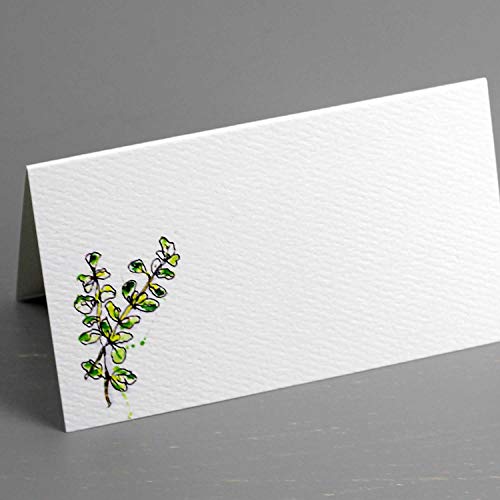 Marque-places Herb style tente de table avec pliage facile pour un plan de table réussi - 5