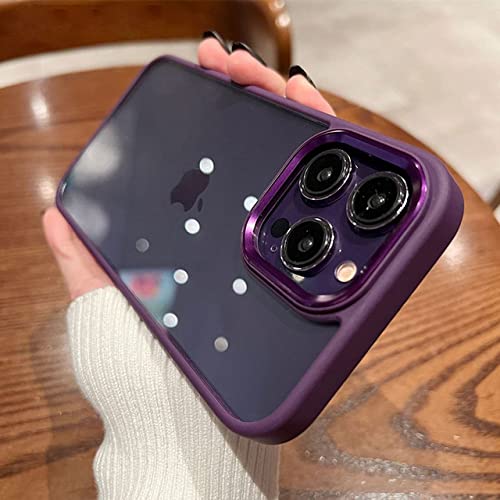 Coque Antichoc iPhone 12 Pro Violette pour Éviter les Rayures de l'Objectif