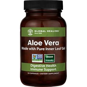 Global Healing Aloe Vera Bio-Active Organic Leaf Supplement – 200x Concentrate Formula with Highest Concentration of…