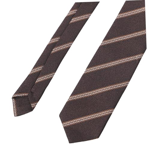 FRCOLOR Men Striped Tie Men and Boys Matching Ties Pre-tied Necktie for School and Festive Events3