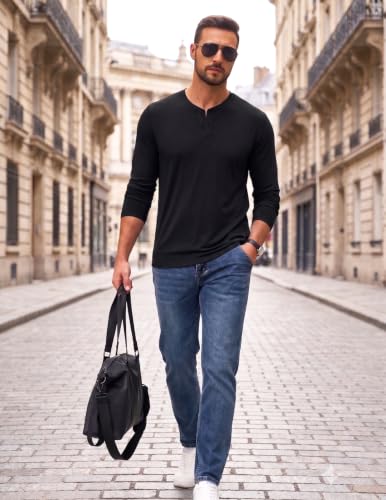 Mens Henley Long Sleeve - image 5