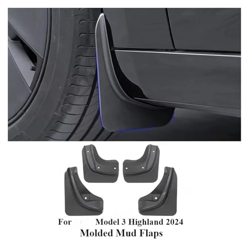 Guardabarros de coche para Tesla Model 3+ protector contra salpicaduras 3