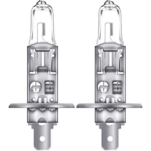 Osram NIGHT BREAKER SILVER H1, +100% mehr Helligkeit, Halogen-Scheinwerferlampe, 64150NBS-2HB, 12V Pkw, Hängebox (2 Lampen)