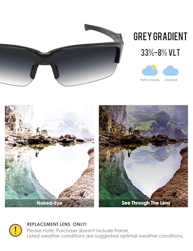 Image of BLAZERBUCK Polarized Replacement Lenses for Oakley Flak Beta OO9363 /Flak Beta Asian Fit OO9372 Sunglass