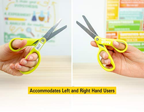 Stanley 5” Kids Scissors, Blunt Tip, Safety, Comfortable, For Left And Right Handed Use, For Office School Student Crafts, Assorted Colors, 2 Pack #TOP6