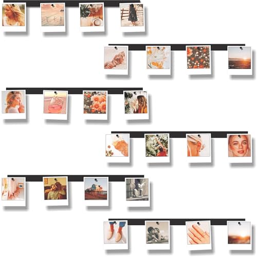 6 Magnetic Wall Hanging Photo Display Frames