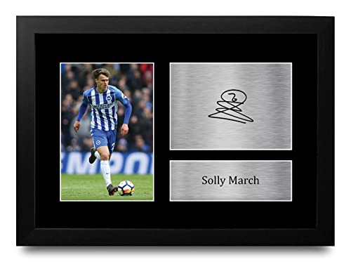 Cadre Solly March Brighton photo signée A4 pour éviter les affiches froissées