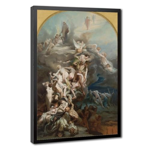 Poster Heaven And Hell pour salon chic : décoration murale Octave Tassaert sur toile