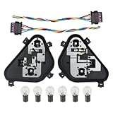 Osompar 1Pair Tail Lights Bulb Socket Panel & Plug Connector Harness & Six Bulbs for 2012-2015 BMW 3 Series 320i 328i 328d 335i Replaces 63217313043 63217313044 Rear Light Lamp Repair Board Kit