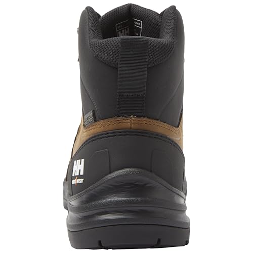 Helly-Hansen Oslo Hiker Mid Aluminum Toe Work Boots for Men - Lightweight Leather & Ripstop with Cushion Midsoles & Slip-Resistant Outsoles, EH Rated3