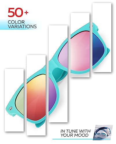 Image of Retro Rewind Kids Sunglasses for Boys Girls Age 3-12 - Shatterproof UV400 Toddler Children Sun Glasses