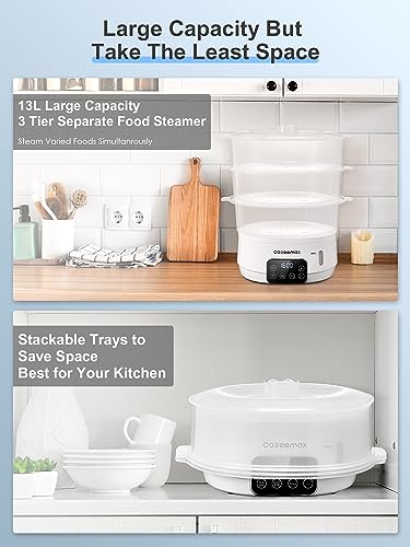 Cozeemax Electric Food Steamer For Cooking thumb #6