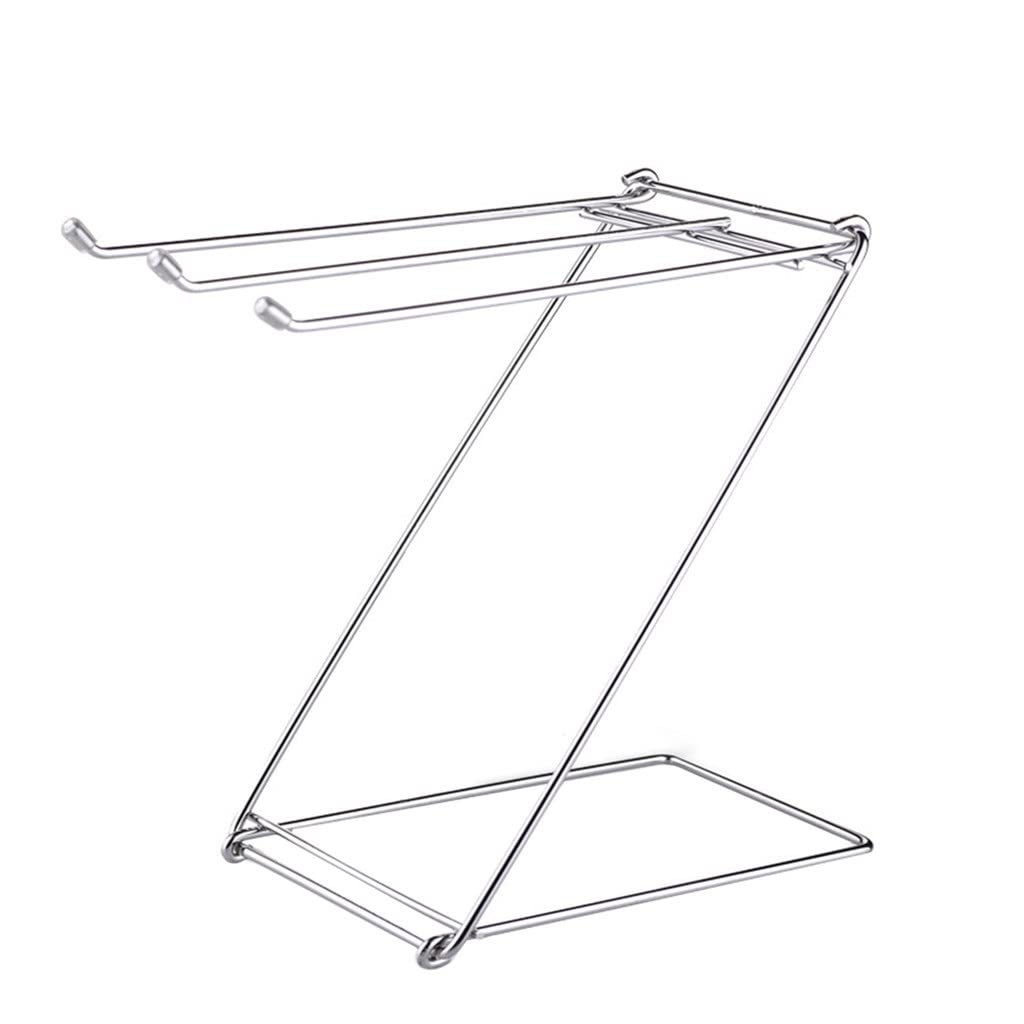 NEECS Support antirouille Stable pour Cuisine et Salle de Bains, Porte-Serviettes Pliable pour Chiffons, Table autoportante en Acier Inoxydable pour la Vie Quotidienne