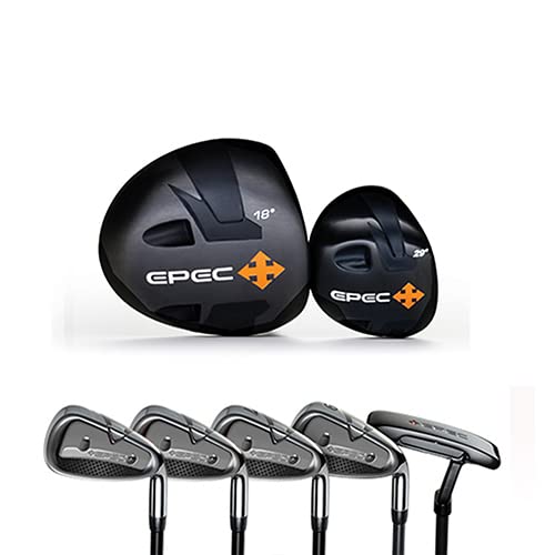 Upgradeable Junior Golf Club Complete Set for Kids, 7 Golf Clubs and 2 Headcovers for Boys and Girls, Right Hand