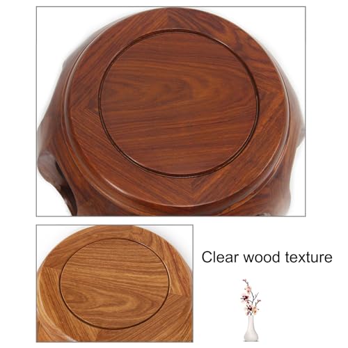 Sgabello rotondo rustico da giardino, tavolino da patio e supporto per piante, sgabello classico per la decorazione della casa