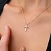 Non Tarnish Cross Necklace for Women | Gold Cross Necklace | Dainty Cross Necklace |Waterproof Jewelry | 18K PVD Gold Plated with Cubic Zirconia | Pendant Necklace | Tarnish Free Gold Jewelry
