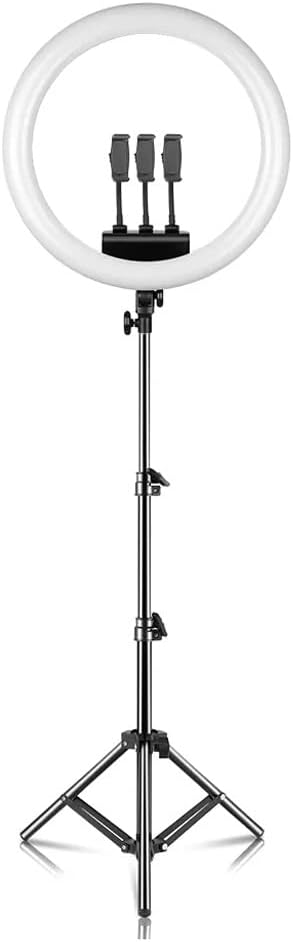 18-inch -Thin Light LED self Shooting Video lamp with Tripod Phone Clip, Suitable for Live Photography Studios