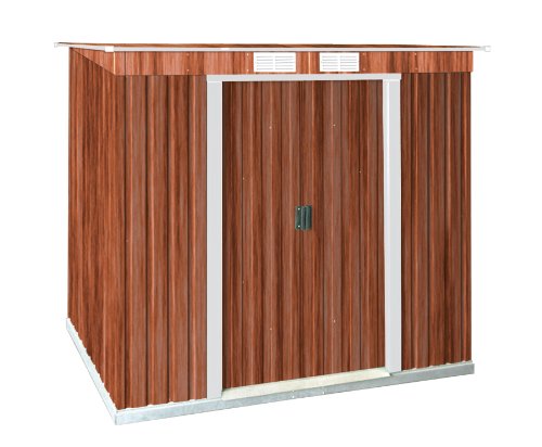 Preisvergleich Produktbild Tepro Metallgerätehaus Holzoptik Pultdach, 6 x 4