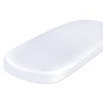 Satin Bassinet Sheets for Baby Hair Bassinet Fitted Sheet Soft Silky Bassinet Sheets for Cradle or Bassinet PadMattress for Boys and Girls Gift for Baby White, 2 Pack