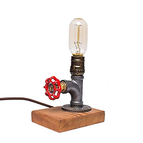 Veilleuse de table plomberie rétro haut de gamme ampoule Edison E27