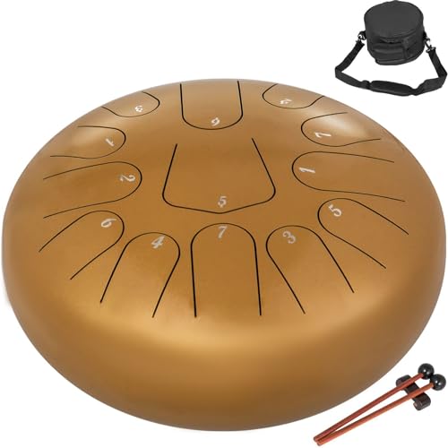 Steel Tongue Drum con 13 Notas y Baquetas miniatura 1