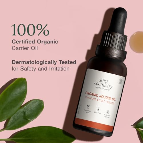 Organic Jojoba Oil, 30 Ml | 100% Pure, Cold Pressed & Virgin | Carrier Oil For Skin, Hair & Cuticles | Naturally Rich In Vitamin E & Ceramides | Deeply Moisturising Anti-Ageing Oil