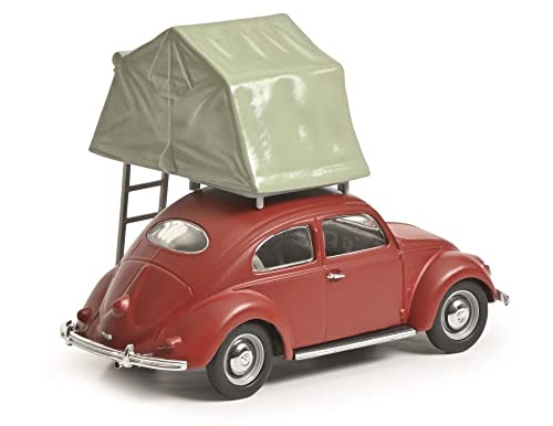 Schuco VW Maggiolino (rosso) con tenda da tetto