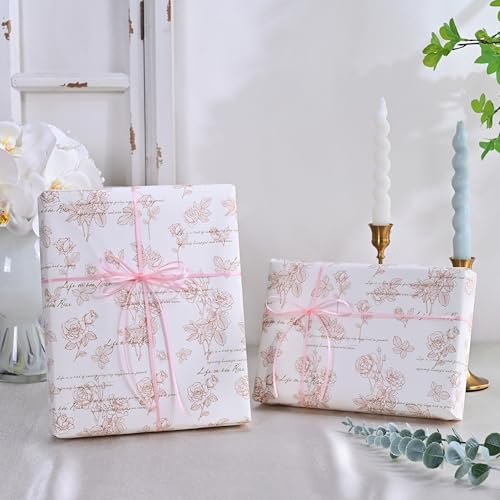 Image of Double Face Pearl Pink Satin Thin Ribbon 1 /8 inch X 50 Yards Polyester Pearl Pink Ribbon for Gift Wrapping Very Suitable for Weddings Party Hair Bow Invitation Decorations and More