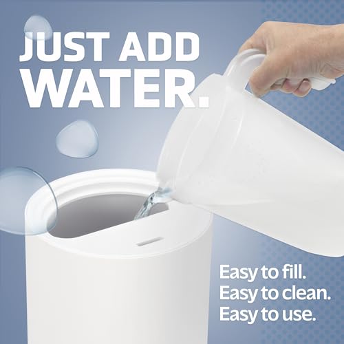 PureGuardian Top Fill Humidifier - H950AR Cool Mist Humidifier, 0.8 Gallon Tank with 30 Hour Runtime, Filter-Free, Quiet Ultrasonic Technology, Essential Oil Tray, 2 Speed Mist Control & Silver Clean - Image 6