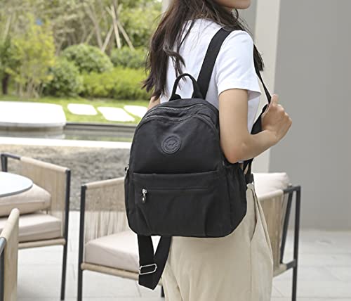 Image of Mini Nylon Backpacks for Women Small Backpack Purse Lightweight Backpacks Mini Casual Travel Daypack