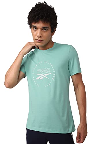 Image of Reebok Men's Geometric Fitted T-Shirt