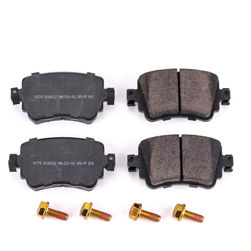 Image of PowerStop Rear Brake Pads for Audi Q3 2016-18 |Q3 Quattro 2016-18 |Volkswagen Golf 2015-21 |Golf Alltrack 2017-19 |Golf SportWagen 2015-19 - Z17 Ceramic Brake Pads with Installation Hardware, 17-1779