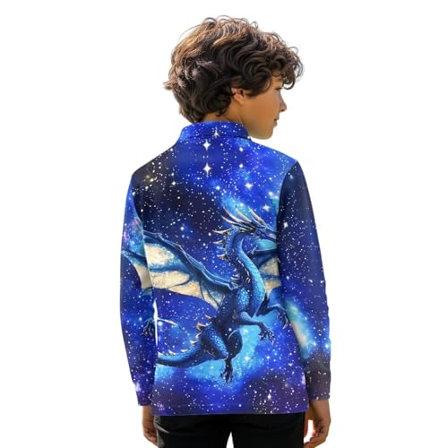 Shirts for Boys 3-16 Kids Coo Long Sleeve Shirts Graphic Novelty Activewear2
