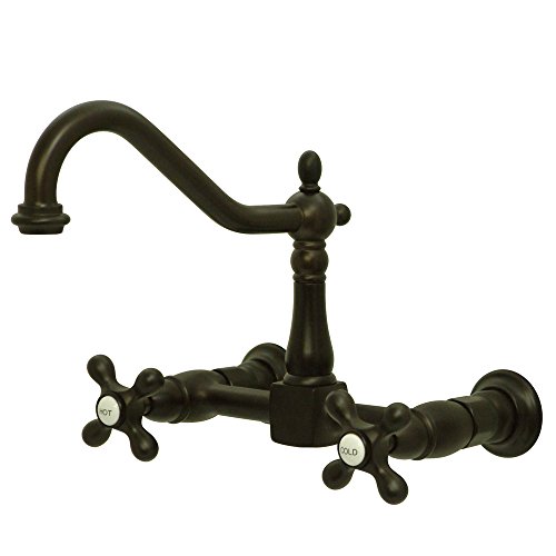NUVO ES1245AX Elements of Design New Orleans 8" Center Wall Mount Kitchen Faucet