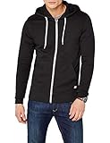 zip jacke selbst gestalten Stilbildend für den sportiven Hoodie von JACK & JONES sind der weiße Reißverschluss, sowie die weißen Kordeln an der Kapuze. Die Jacke gibt es in verschieden farbigen Ausführungen.